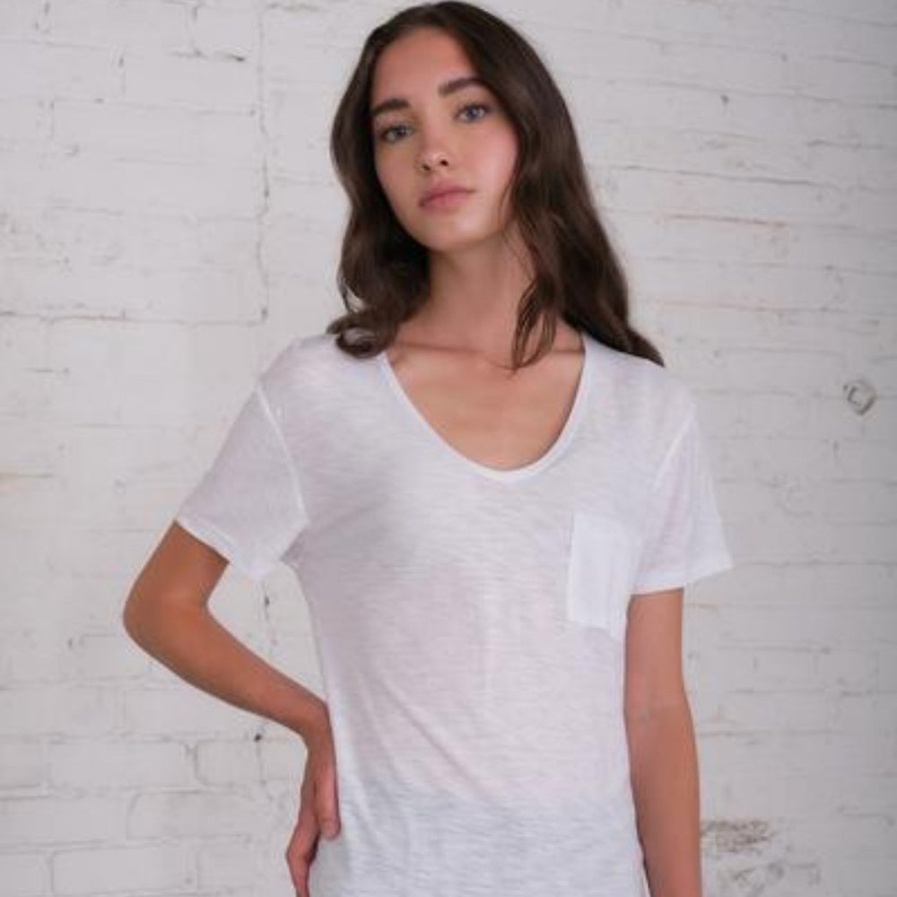 White Pocket Tee